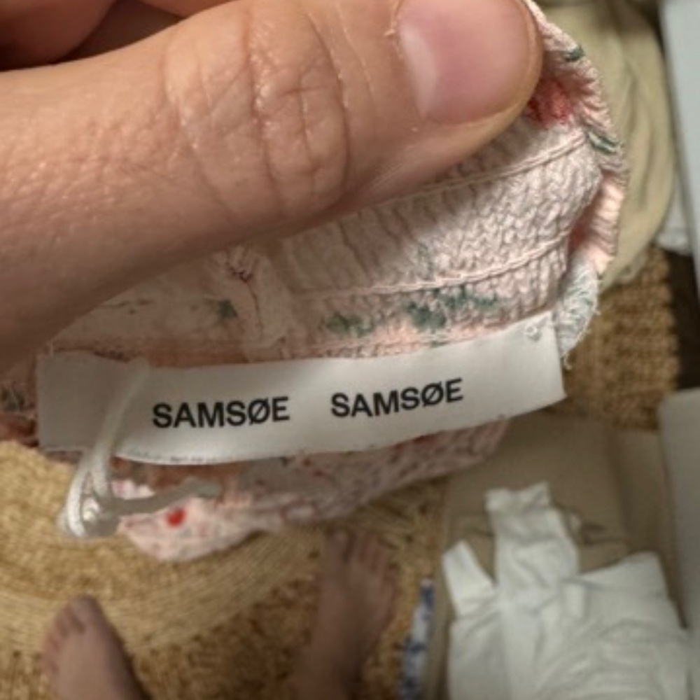 Samsoe Samsoe Womens Sarami Pink Garden Dress Sz L - Picture 10 of 10